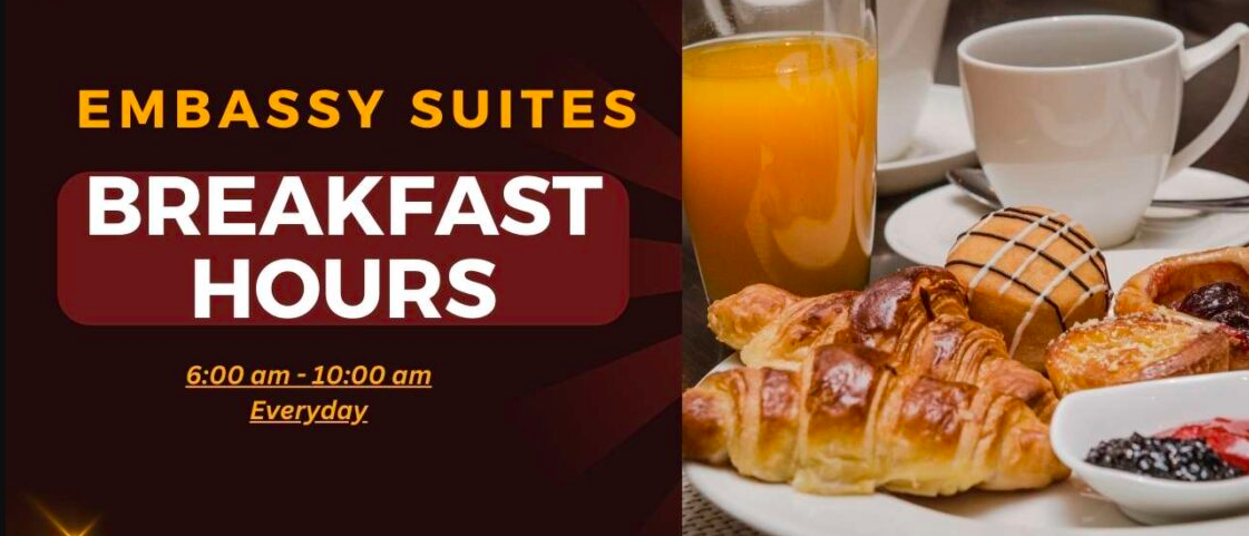 embassy suites breakfast hours