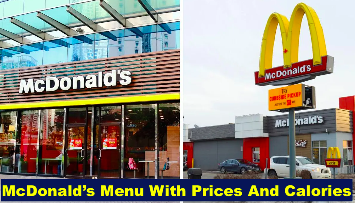 McDonald’s Menu With Prices And Calories