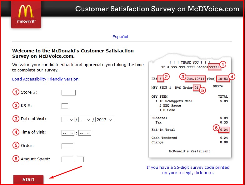 McDonald’s Customer Satisfaction Survey