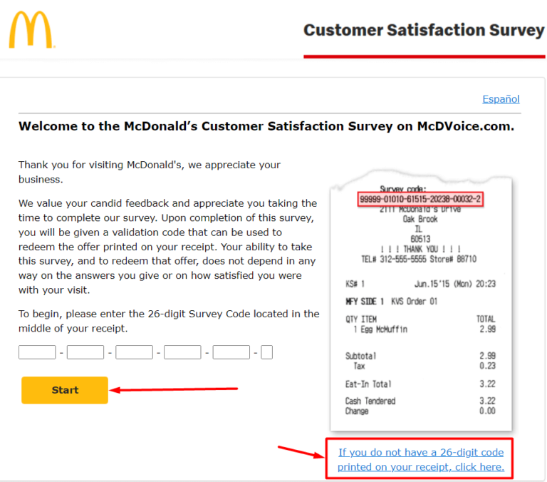 Mcdvoice Survey
