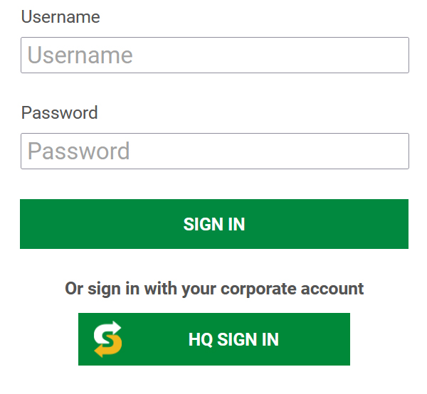 Subway Partners Login