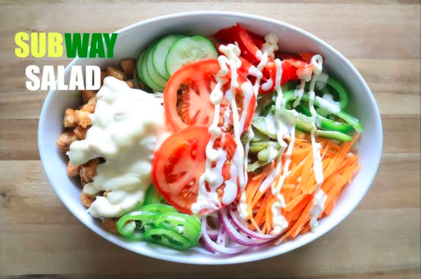 Subway Salads Menu