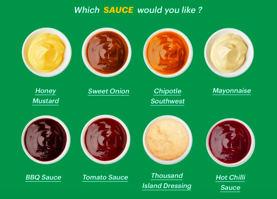 Subway Sauces Menu With Prices, Hours, And Contact Information!
