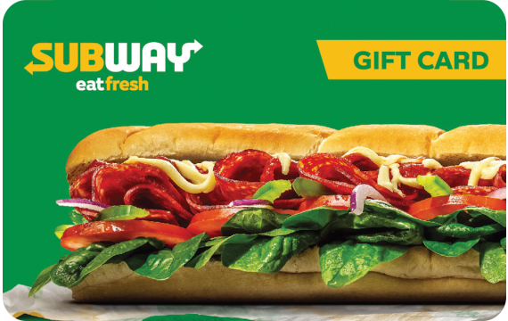 Subway Gift Card