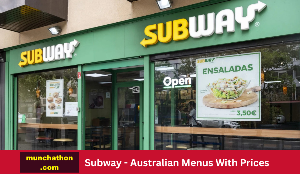 Subway Menu With Prices In Australia