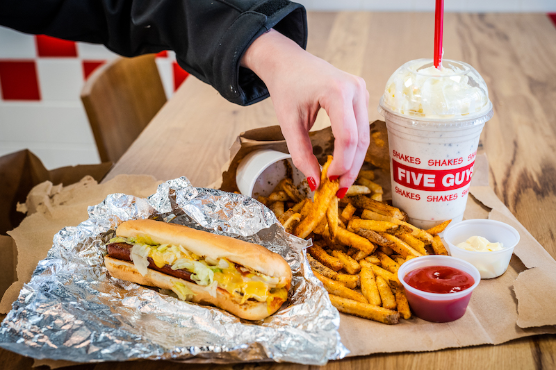 Five Guys Hot Dog Menu