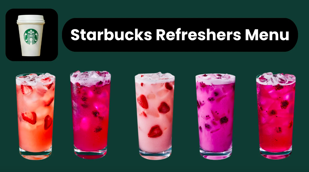 Starbucks Refreshers Menu With Prices, Hours