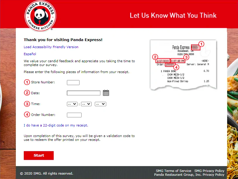 Panda Express Feedback
