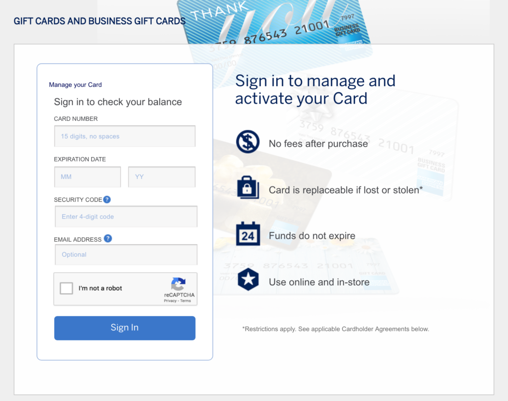 Amex Gift Card