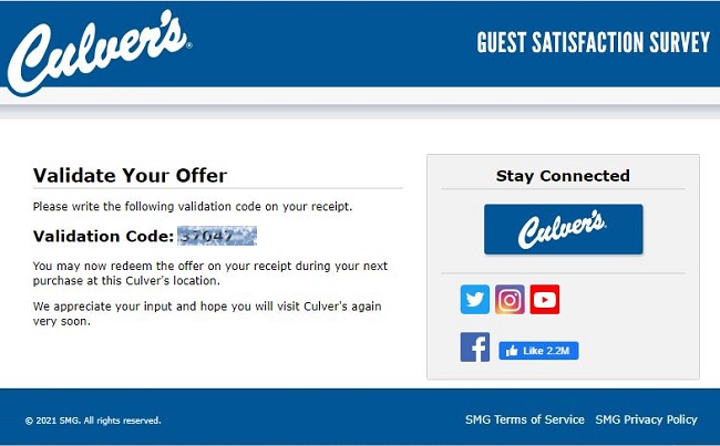 TellCulvers Guest Satisfaction Survey