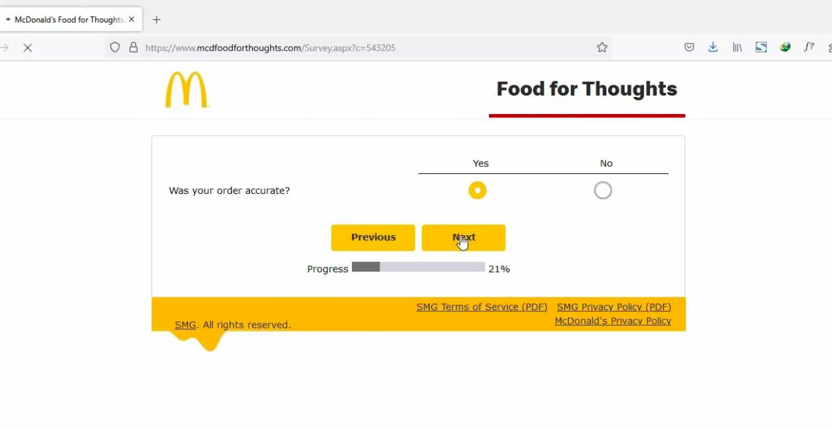 mcdfoodforthoughts survey